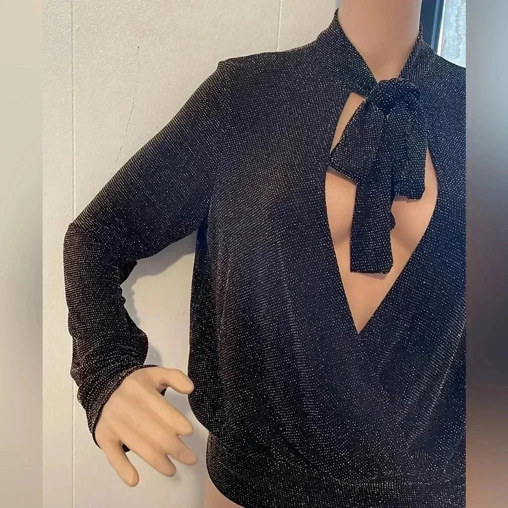 Paperoc elegant blouse long sleeve for women’s - Picture 2 of 11